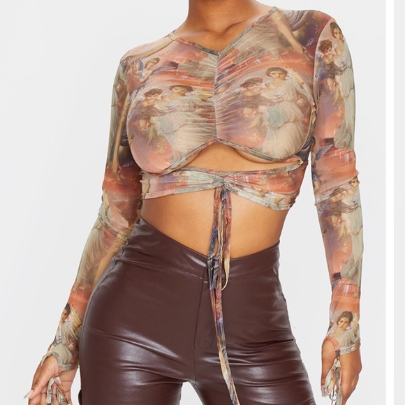 Pretty Little Thing Ruched Cut Out Top - Picture 2 of 2